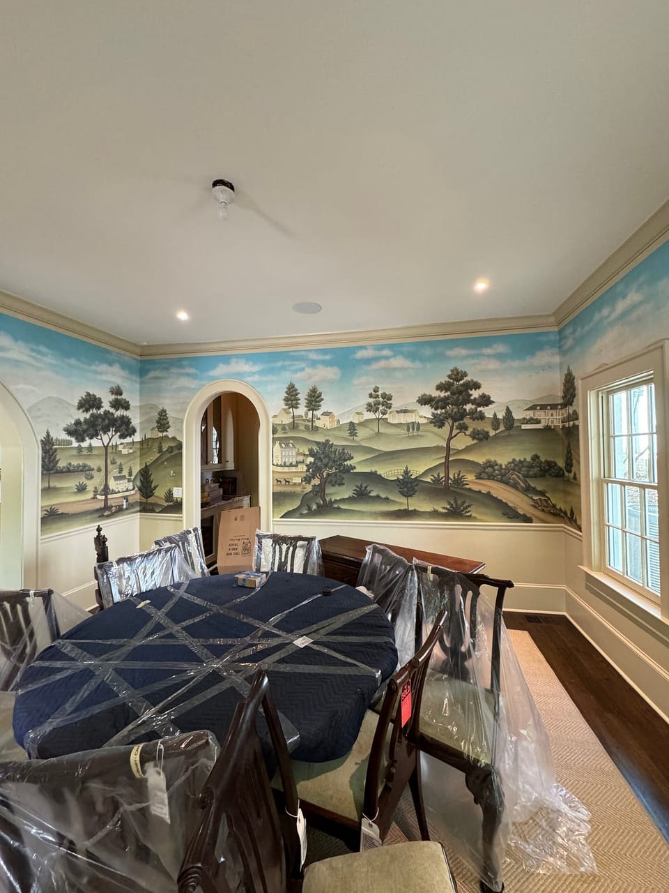 Gracie scenic in a dining room