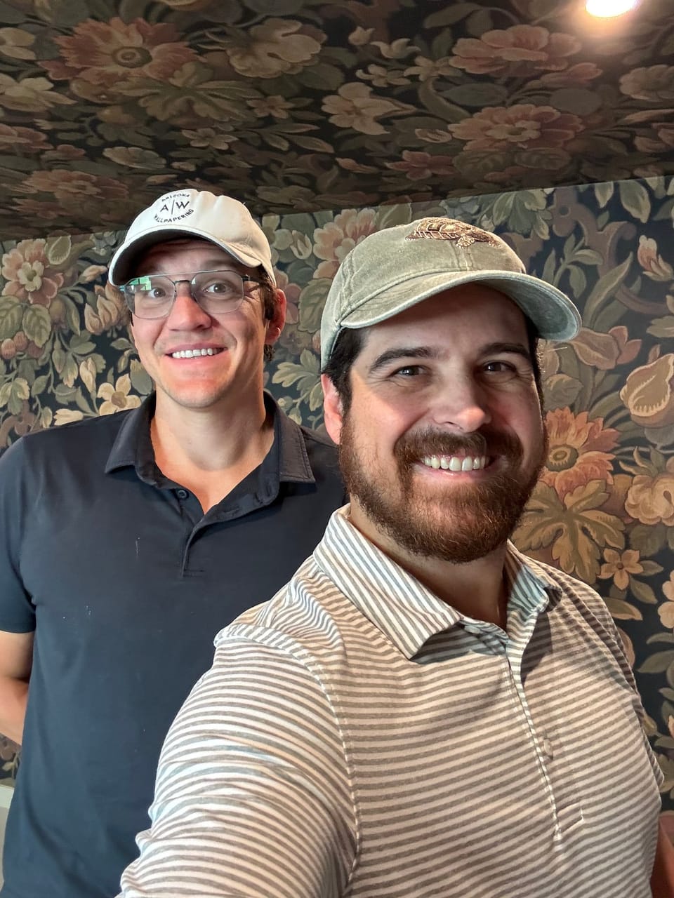 Henry and Jonathan Jansen in front of the finished mural