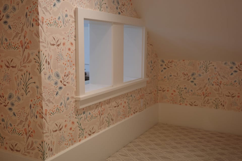 The playroom under the stairs
